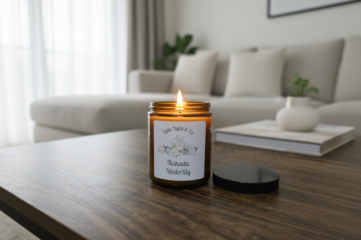 Kakadu Waterlily candle little light & co