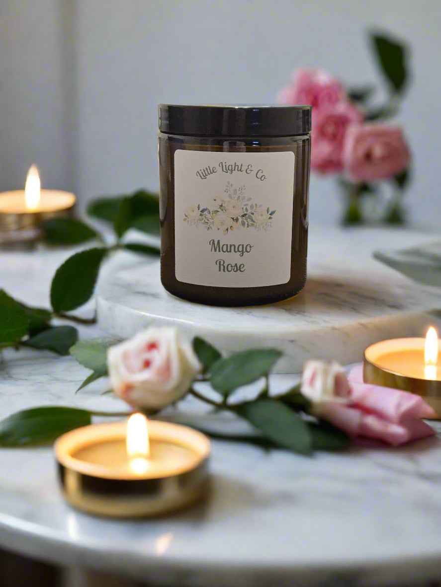 Mango Rose Soy Candle