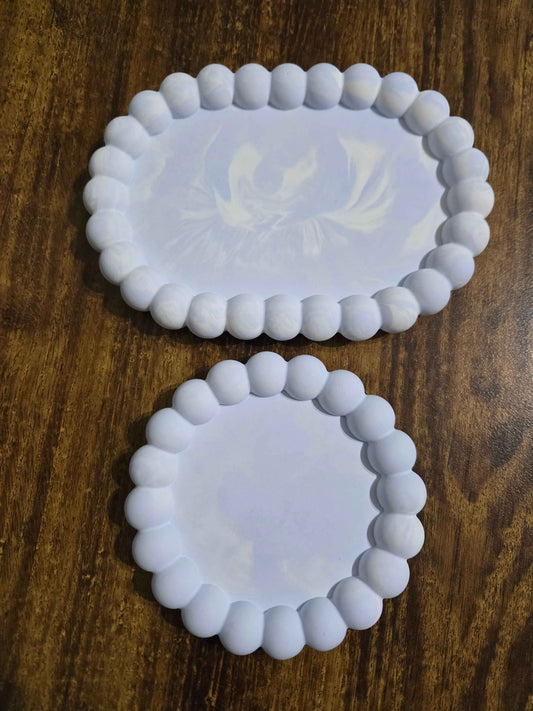 Eco Tray Blue Bubble Swirls