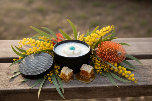 After dark series wickless candle Australian Florals & honey little light & co.