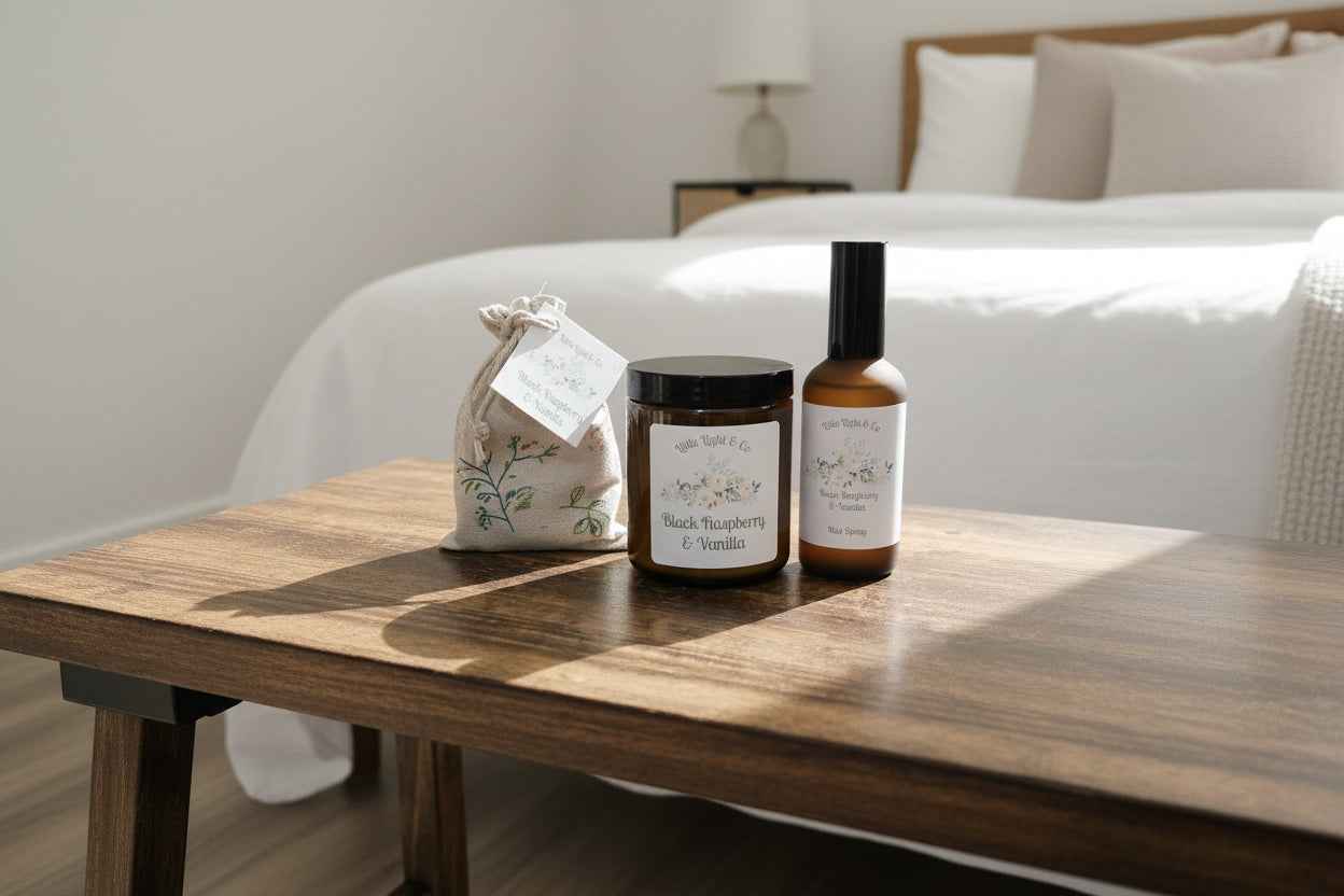 Amber Jar Gift Pack-Soy Candle & Home Fragrance Set