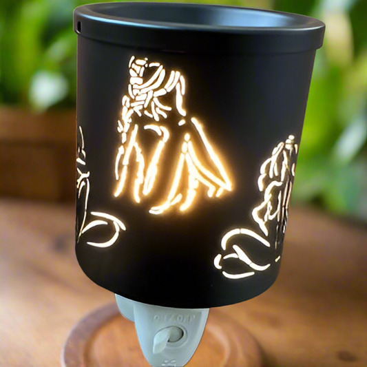 Wax warmer plug in flameless with goddess design